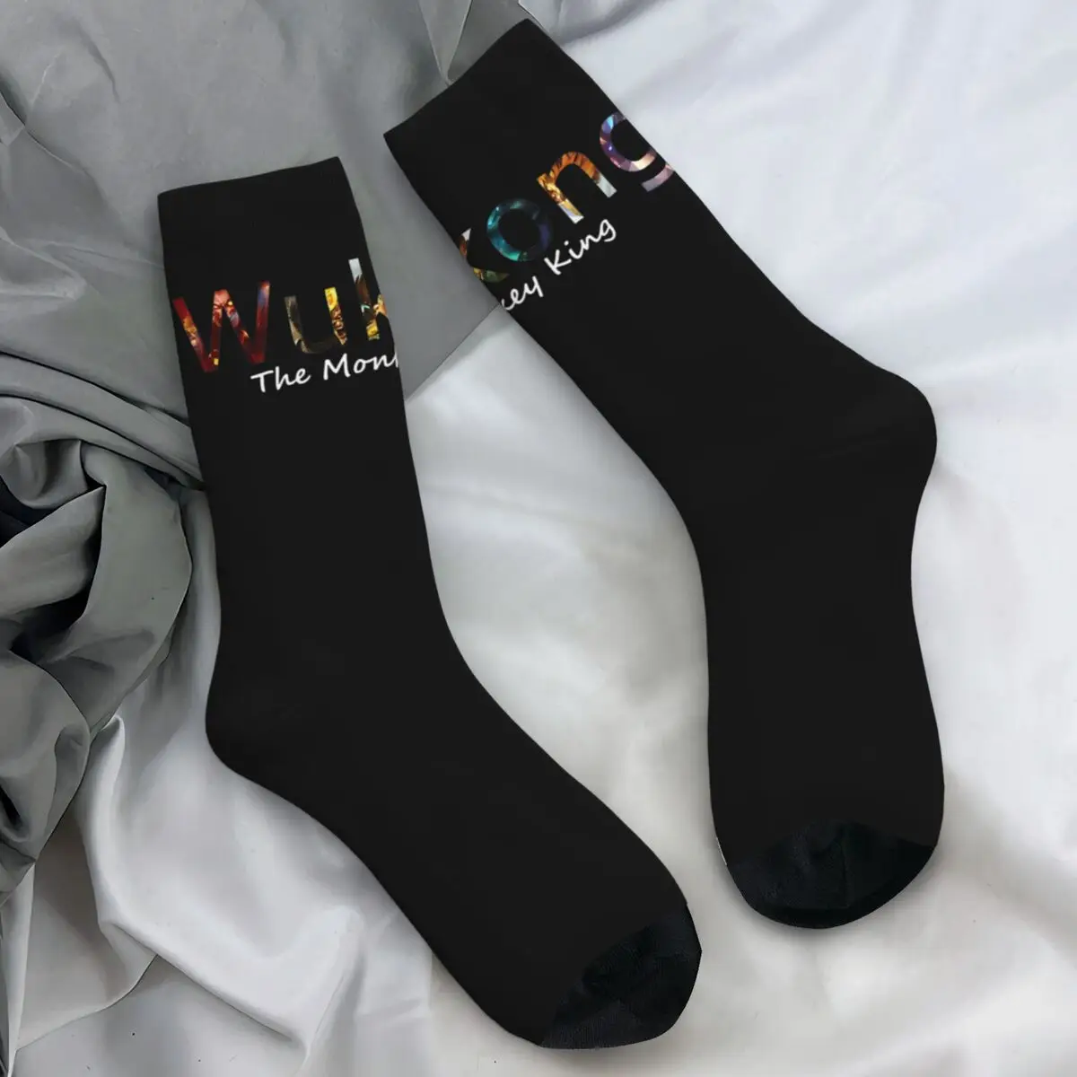 Black Myth Wukong Socks Gothic Stockings Unisex Men Soft Breathable Cycling Socks Autumn Design Non Slip Socks