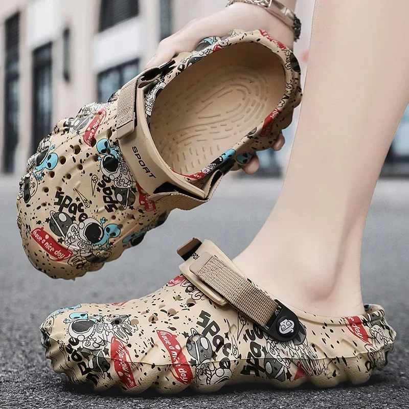 Men Slippers Camouflage Platform Outdoor Summer Clogs Shoe Women Beach Sandals Male Soft EVA Indoor Home Slides Lover Flip Flops