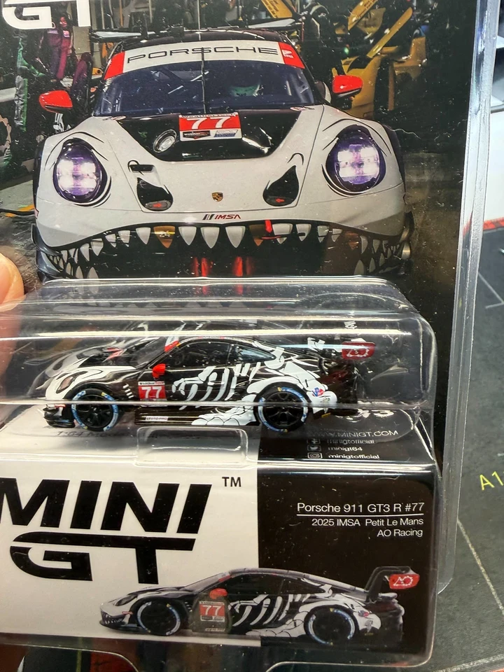 Diecast MINIGT 1:64 Scale Porsche 911 GT3 R 2025 IMSA Petit Le