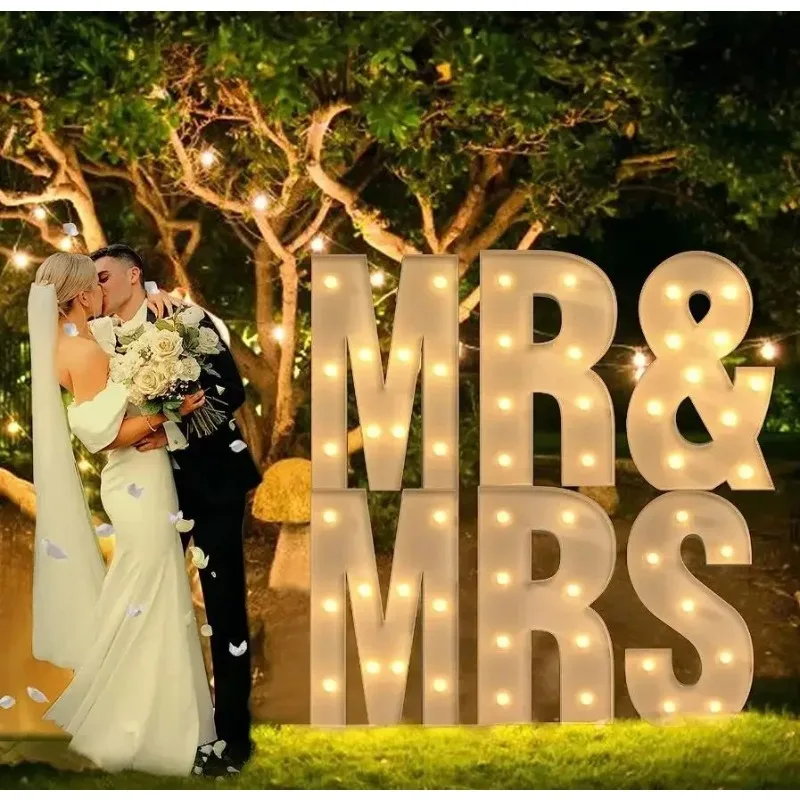 70-120cm Marquee Numbers Birthday Decorations Large Light Up Letters Anniversary Party Decorations