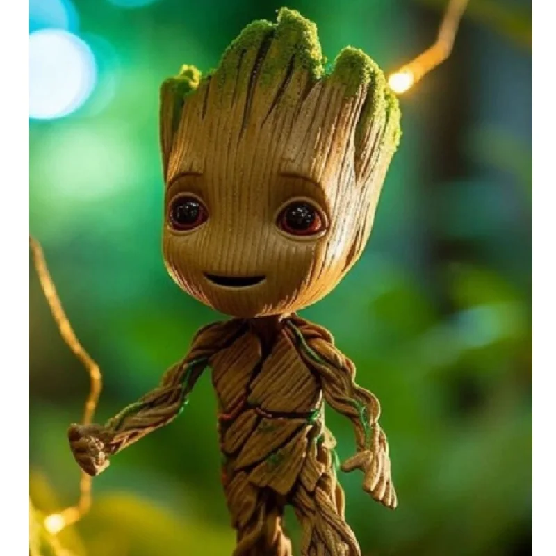 

Marvel Young Tree Human Baby Guardians Of The Galaxy 1:1 Hands-On Model Toys New Box Gift Joint Action Figures