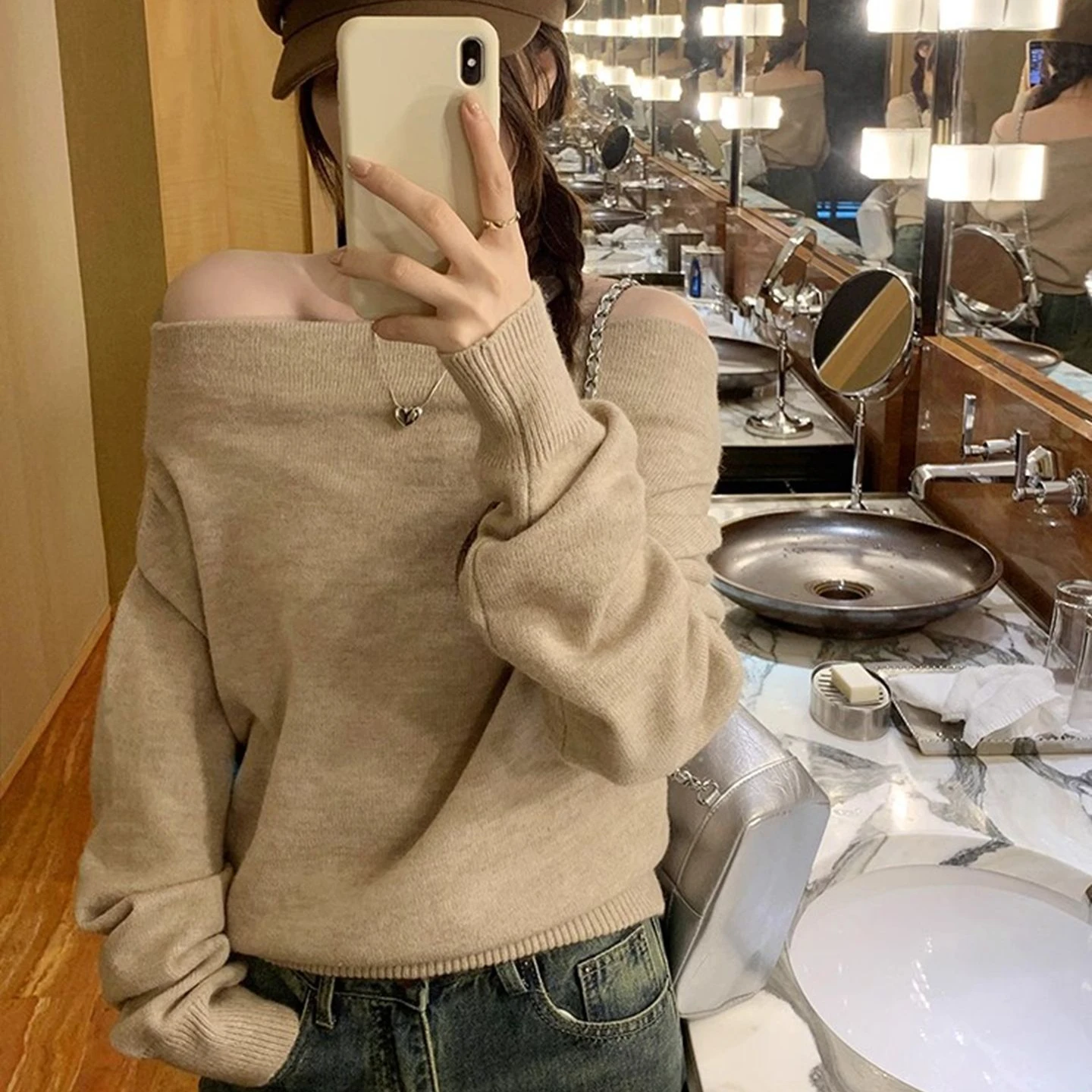 

Cardigans Korean Style Sweaters Womens Winter Multi-Color Half-Sleeve Retro Low-Neck Print Patchworked Hoods Splicing Bohemian