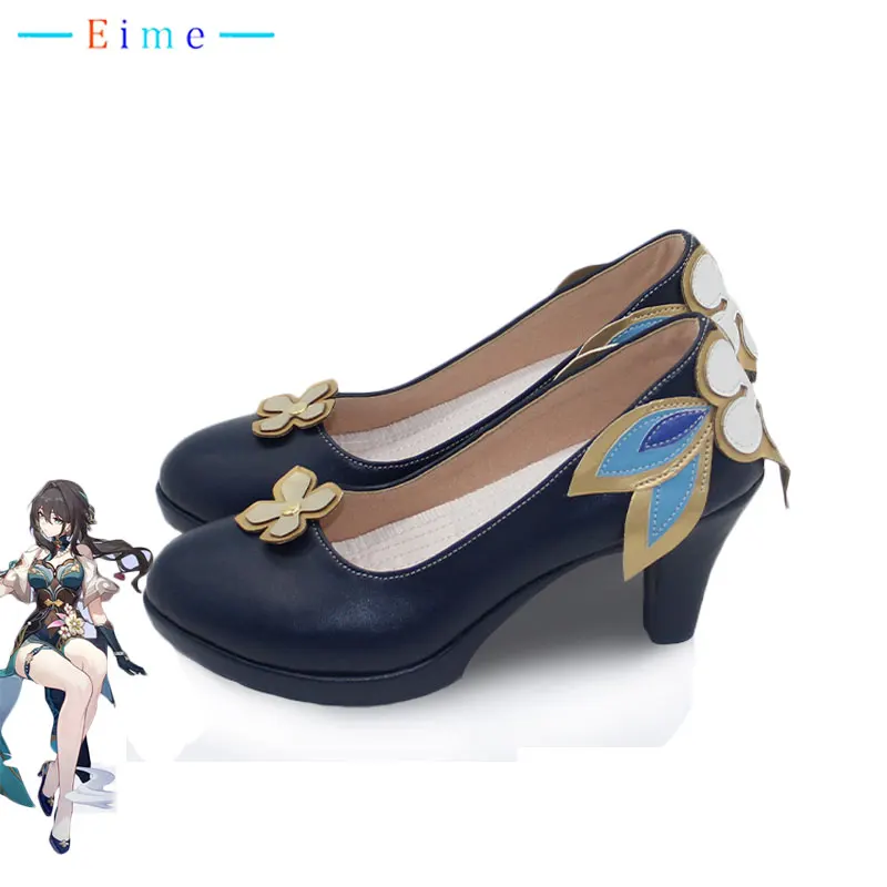 Ruan Mei Cosplay Schuhe Pu Lederschuhe Halloween Karneval Stiefel Honkai Star Rail Cosplay Requisite nach Maß