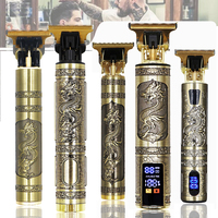 OHS T9 Vintage Electric Hairdresser Oil Shaving Head Pusher Carving Clipper Hair Cutting Machine Precision Trimmer for Men Care