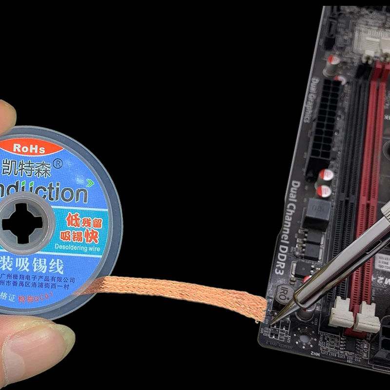 5/10pcs Wick Soldering Wick Accessory Braided Copper Wire Desoldering Wick BGA Solder Remover 1.5mm 2mm 2.5mm 3mm 3.5mm