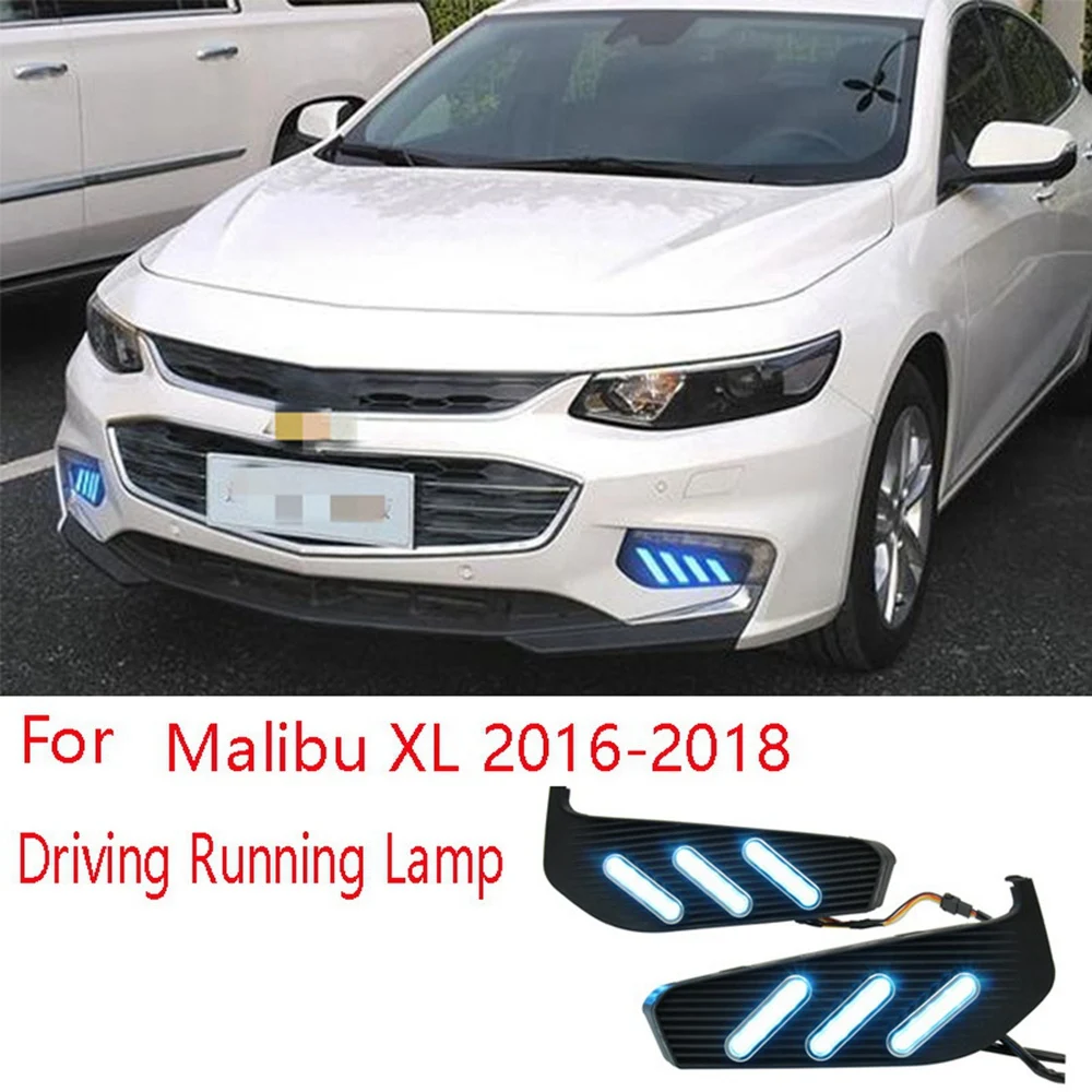 2PCS Driving Running Lamp Front Fog Light Car LED Lamp for Chevrolet Malibu XL 2016-2018