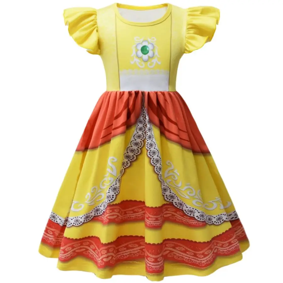 Mädchen Schneewittchen Kleid Casual Festival Kleidung Baby Kinder Geburtstag Kostüm Prinzessin Pfirsich Cosplay Party Kleider