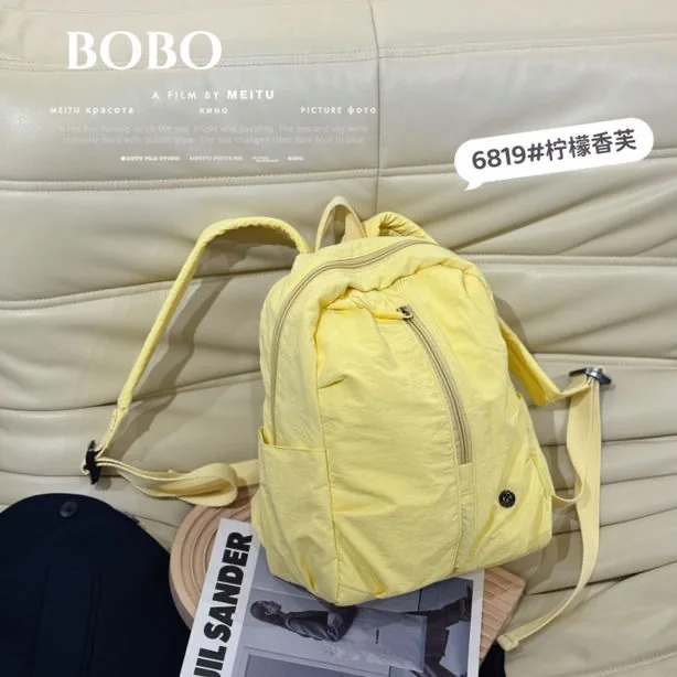 

BoBo Parachute Series Casual ex Small Bapa Large Capaci Leisure Faion Simple Design Double oulder Bag for Youth