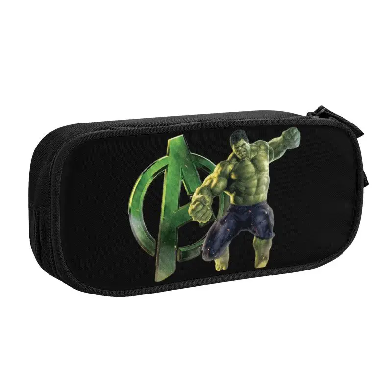 Imagem -02 - Hulk The Avengers Superhero Pencil Case Grande Capacidade Pen Bolsa Caixa Bonito Material Escolar Meninos Meninas Personalizado