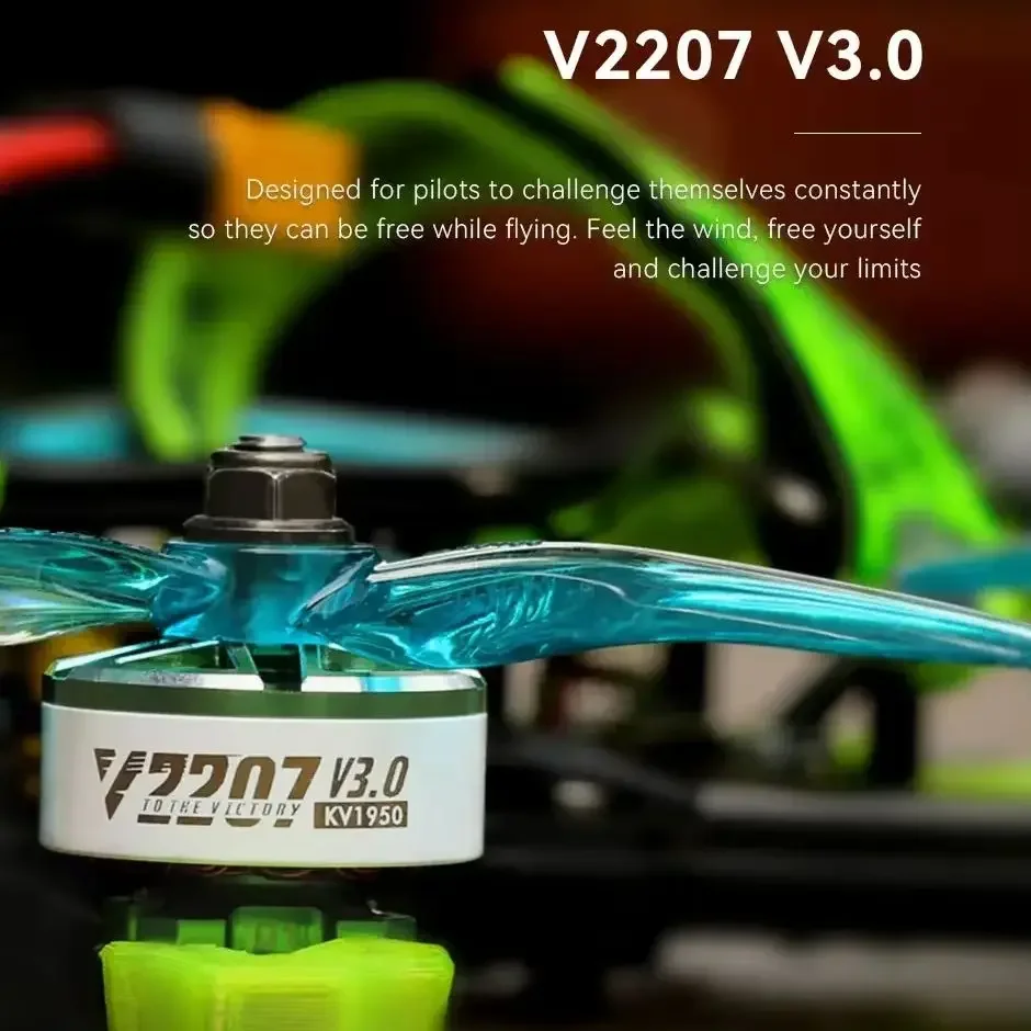 

T-MOTOR T-HOBBY Бесщеточный двигатель V2207 V3.0 5 "двигатель для гоночного дрона для фристайла 4-6S KV1750 Бесщеточный двигатель для FPV дронов DIY Запчасти