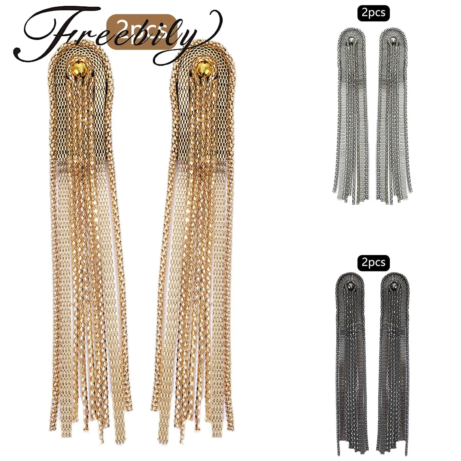 

Beaded Crystal Shoulder Patches Fringe Tassel Epaulets Shoulder Brooches for Men Women Costumes Accessories