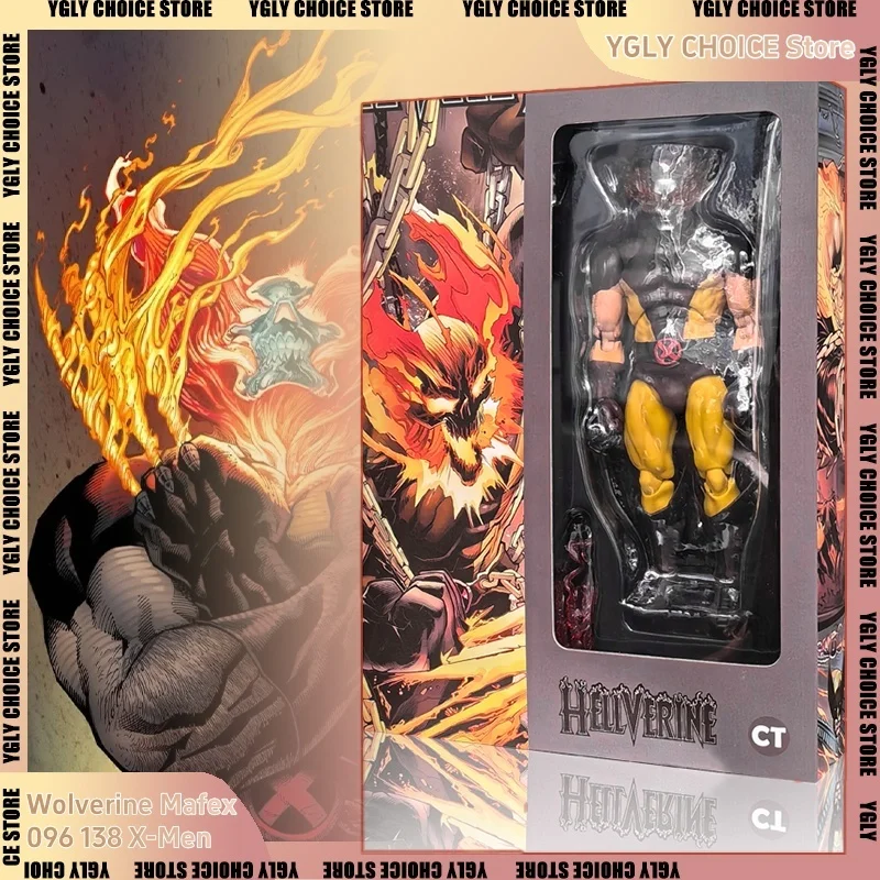 Ct Toys Hellverine Figure Wolverine Mafex 096 138 X-Men Anime Action Figure Figurine Statue Model Collectio Customized Toys Gift