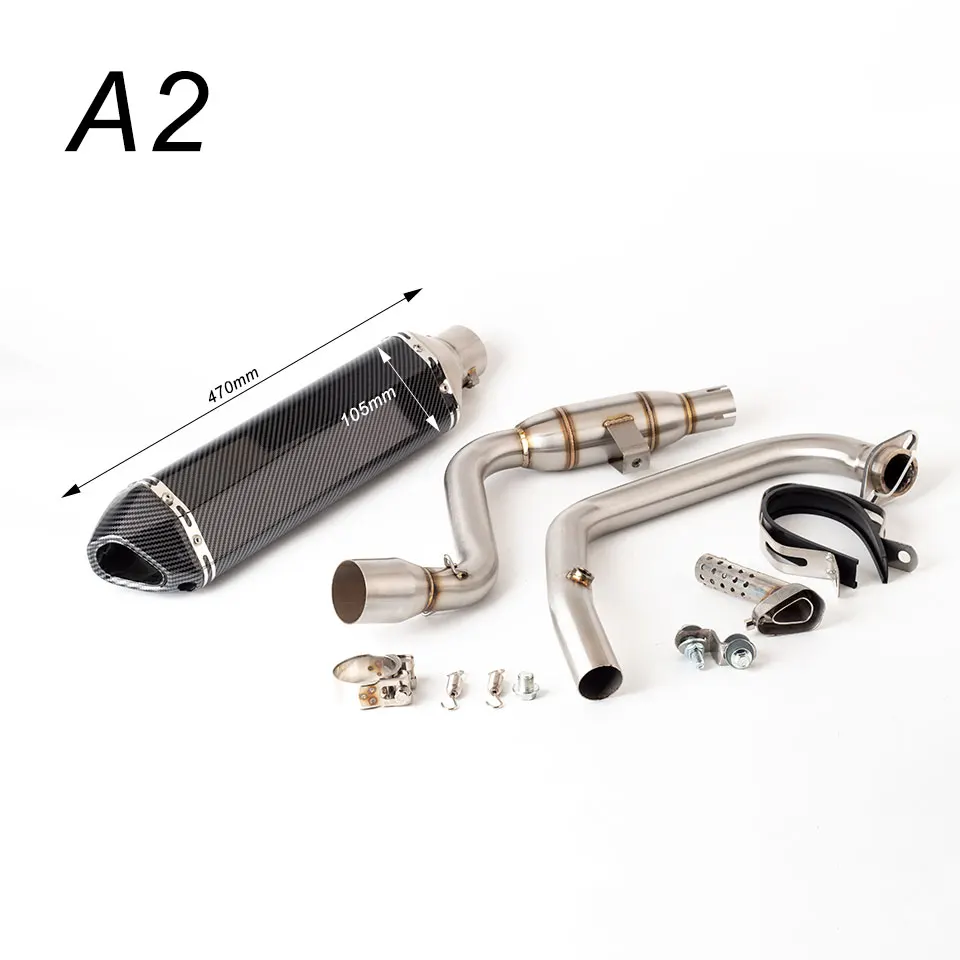 Motorcycle  Exhaust System for Suzuki Gixxer 155 GSX150F Motorcycle Exhaust Header Mid Link Pipe Slip On Muffler With DB Killer