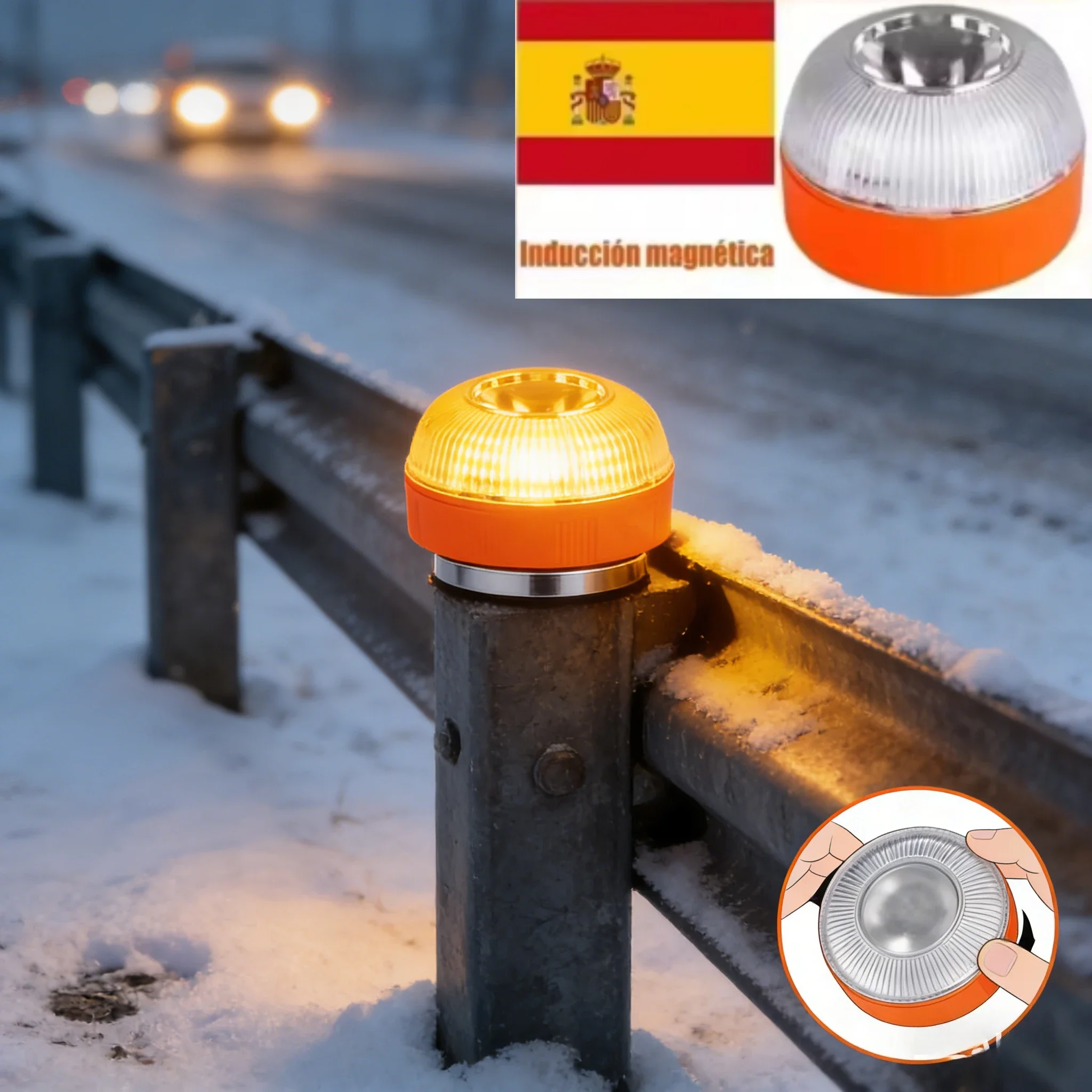 LED-Auto-Notfallleuchte V16 Explosionsblinklicht Magnetische Induktion Stroboskop-Blinklicht Sicherheitszubehör