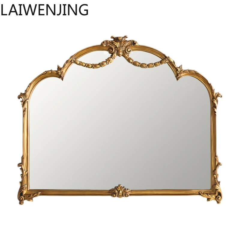 SGF French retro vanity mirror European carved wall vanity mirror anti-fog