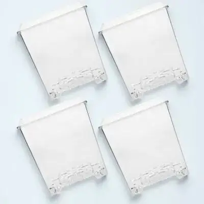 

4Pcs Orchid Plant Pots Acrylic Transparent Flower Planters with Vent Holes for Root Health Acrylic Orchid Pot Plant Nursery Pots