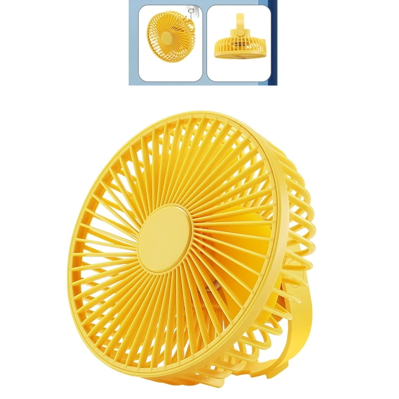 

6.5in Mini Fans USB Desk Table Hanging Fan for Desktop Office Camping Tent Wall Hangable Cooling Fan 6.5'' USB Charging