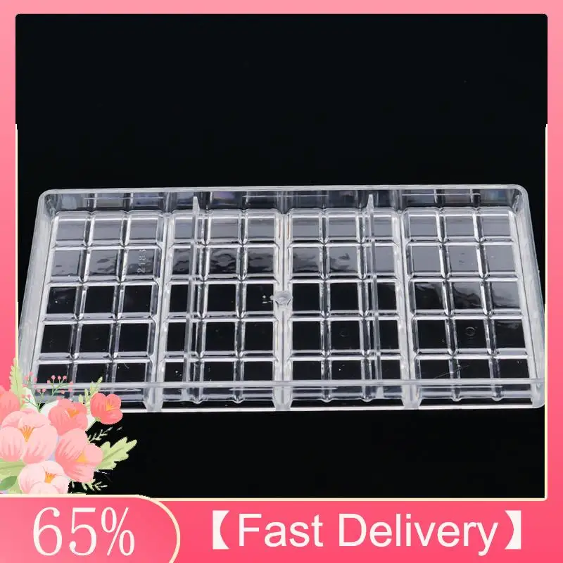 

A61Z Deals 2 Pcs 3D Diy Pastry Chocolate Mold Homemade : 1 Pcs Square Chocolate Moulds & 1 Pcs Candy Mould Break Apart Bar
