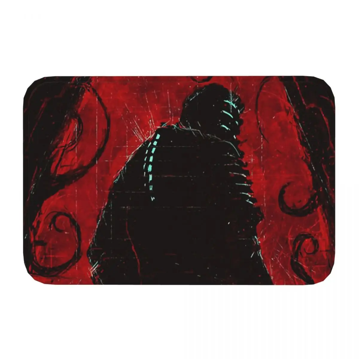 Man Dead Space Remake Game Non-slip Rug Doormat Kitchen Mat Floor Carpet Bedroom Decor