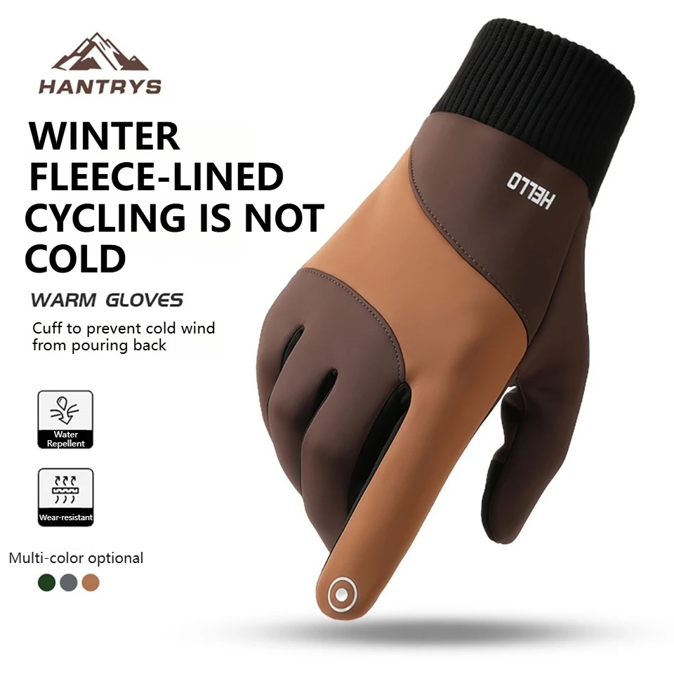 GTUBIKE Otoño Invierno deportes guantes cálidos impermeables y antideslizantes guantes de ciclismo resistentes al viento y al frío guantes para actividades al aire libre