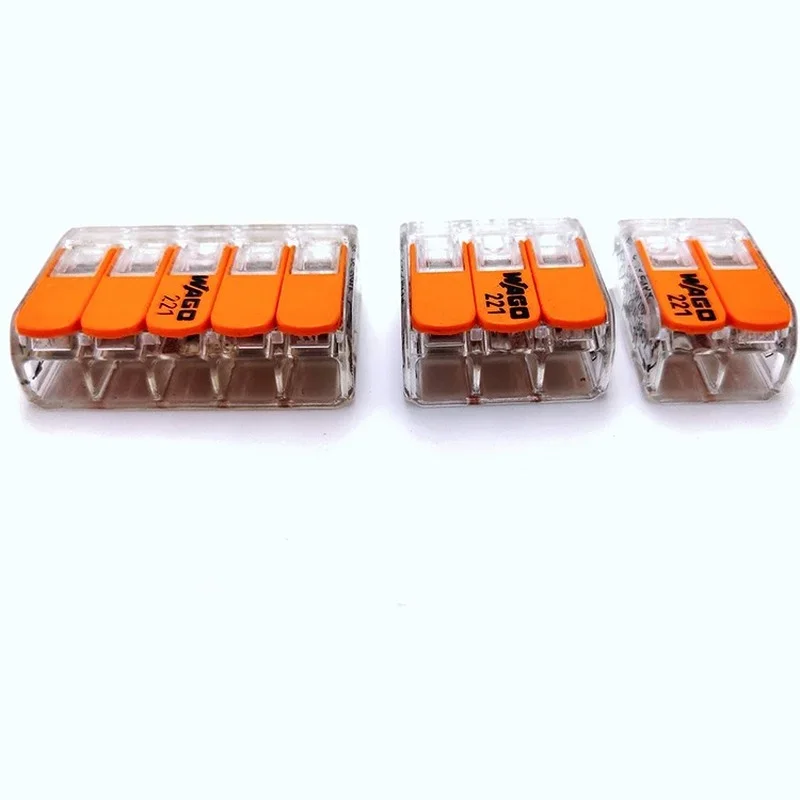 Original 221 Push In Wire Connectors Copper Can Connect Quantum Board with Quick Wire Terminals for Planting Light Cable