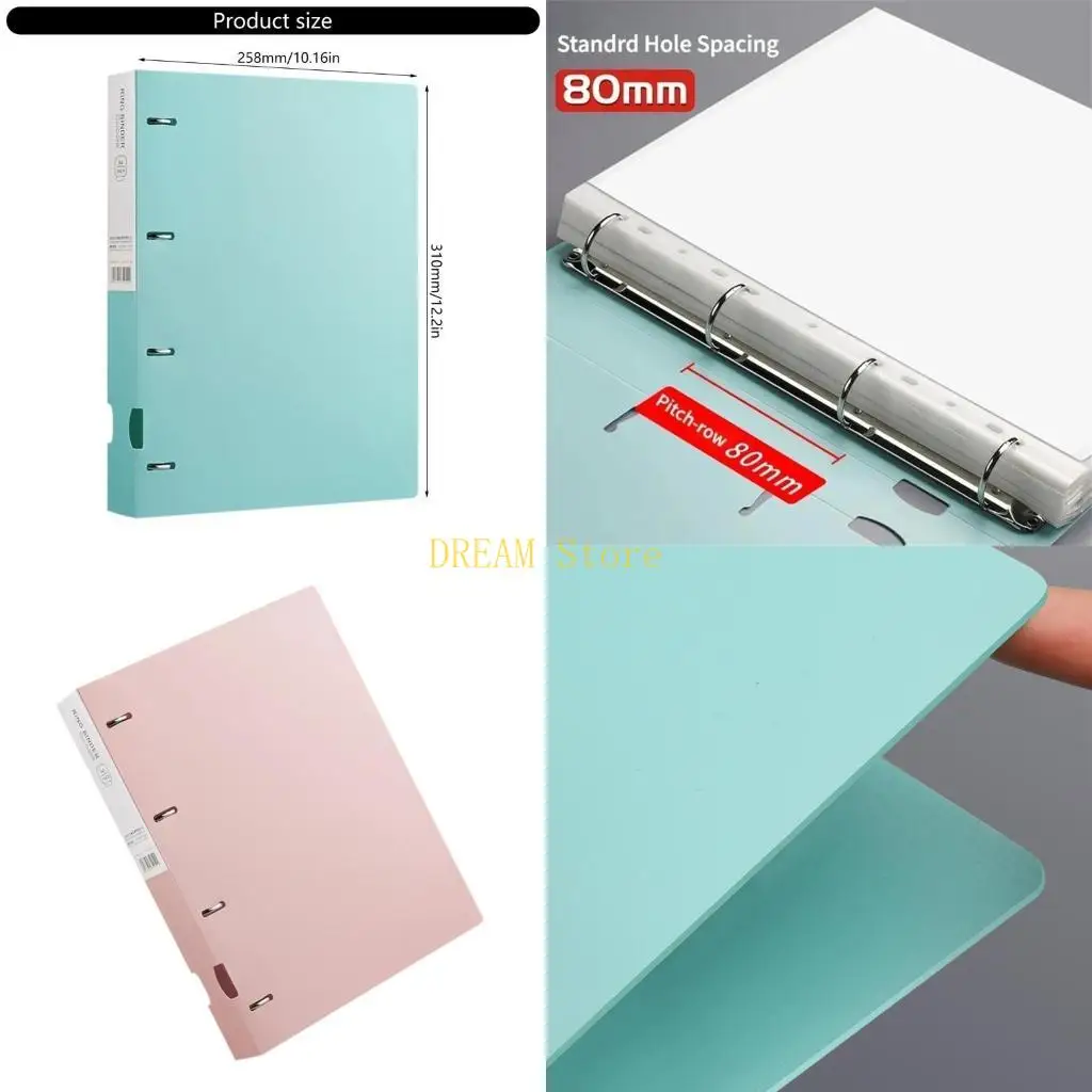 

File Folde Display Book Document Folder 4-Rings Binders File Folders Display Book School Supplies best sale