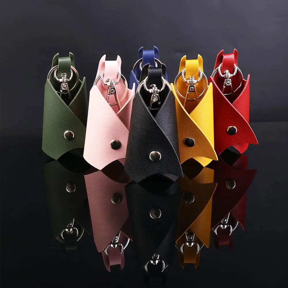 Bag Key Protector Key Storage Case Interior Accessories Remote Key  Pouch Car Key Organizer Men's Key Holder Leather Keychain