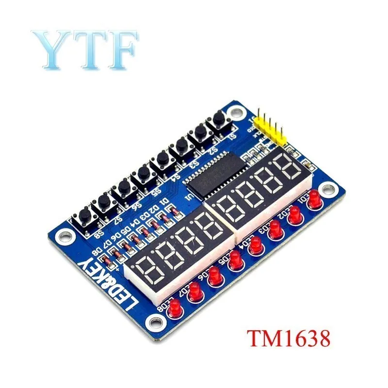 TM1637 4 Bits/TM1638/MAX7219 8 bit Digital LED Display Module 7 Segment 0.36Inch Clock RED Anode Tube Four Serial Driver