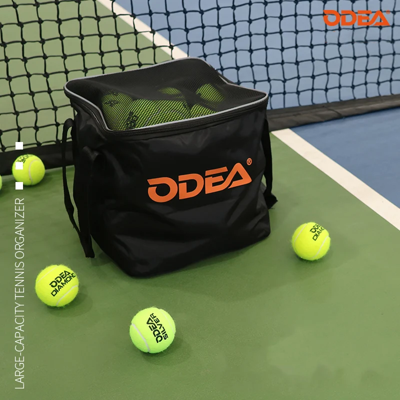 Borsa da tennis ODEA Borsa da tennis portatile pieghevole in tessuto Borsa da barile da tennis 80 pezzi 160 pezzi Borsa da viaggio esterna portatile Borsa a secchiello impermeabile