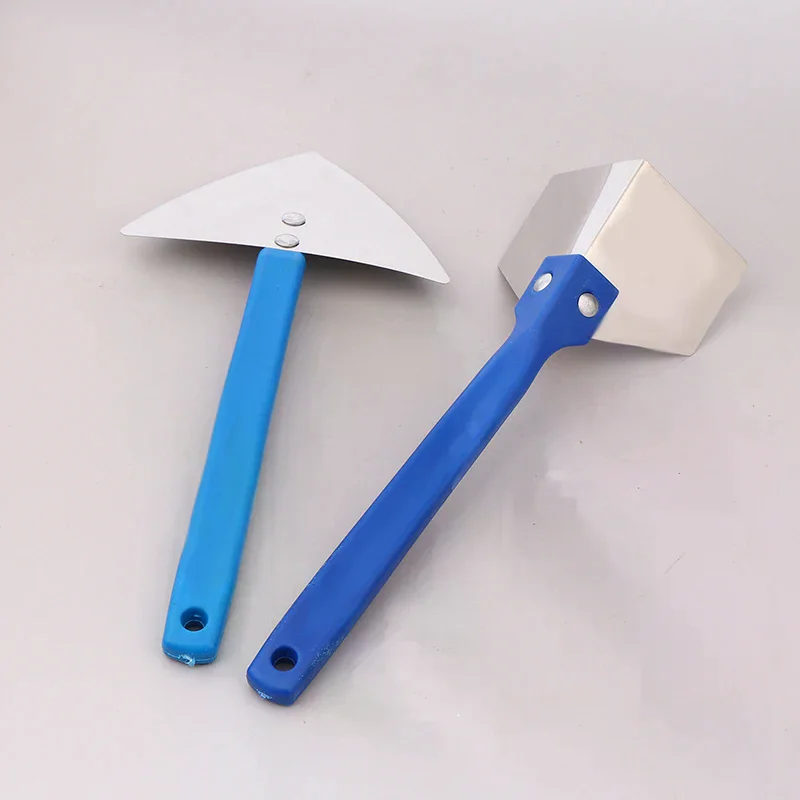 Stainless Steel Spatula Sealing Tools Corner Trowel Plastic Handle Trowel Painting Putty Internal External Corner Putty Scraper