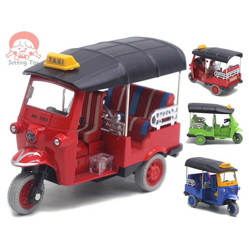 

Thailand Tuk Tuk Simulation Toy Vehicle, Cake Decorative Piece, Birthday Gift for Kids