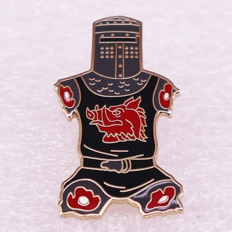 Monty Python Enamel Pins Custom Samurai Robot DJ The Holy Grail Brooches Luxury Copper Lapel Badges Movie Jewelry Gift Wholesale