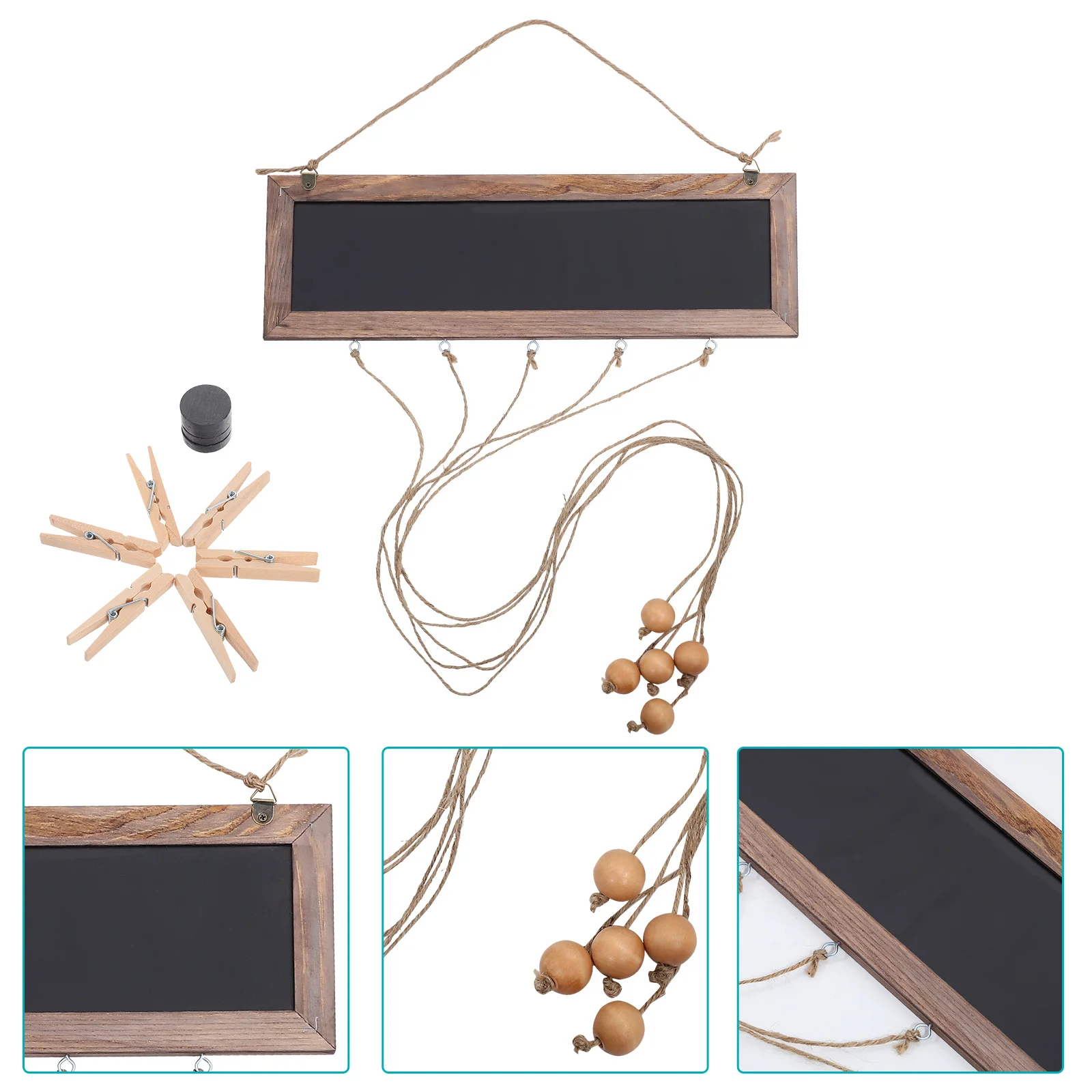 

1 Set Rustic Wooden Frame Hanging Card Holder Decor Wall Photo Display Picture Holder For Wall Hanging Picture Display Photo