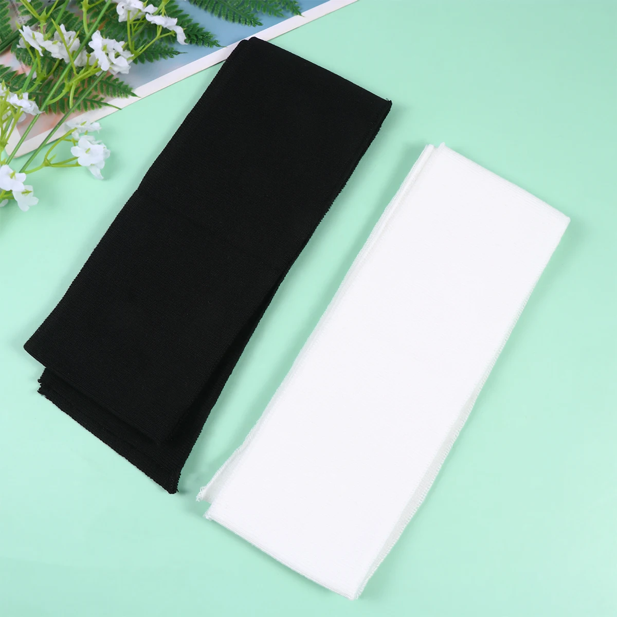 6 قطعة نسيج مرن محبوك مسطح لمط لتقوم بها بنفسك المواد ل كم الكفة طوق حزام الحرف الملابس والاكسسوارات الحرف اليدوية #2