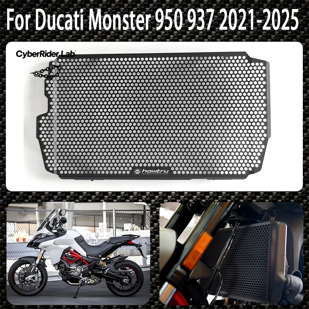 Motorcycle Accessory Radiator Core Guard Grille Cover Protection - Durable Bike for Ducati Monster 950 937 2021-2025