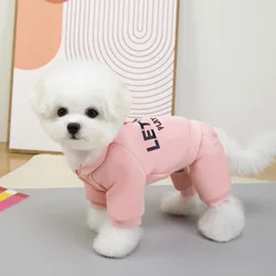 Sudadera con capucha de invierno para perros pequeños: Bichón y Teddy
