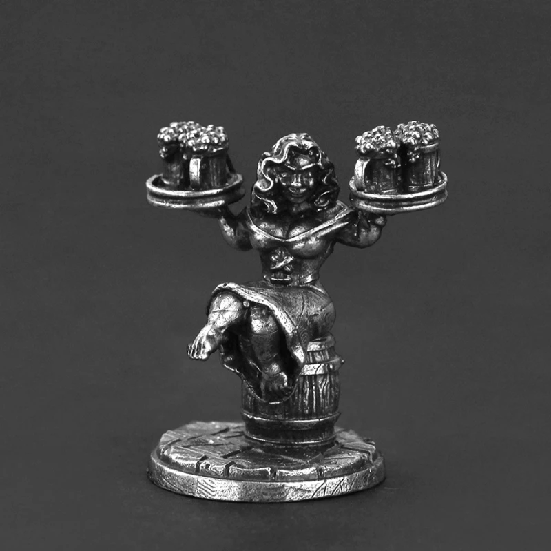 Metall Zwerg Armee Soldat statische Ornament Zubehör Modell Spielzeug Brettspiel Schachfiguren Serie Desktop-Action figuren Modell Geschenk