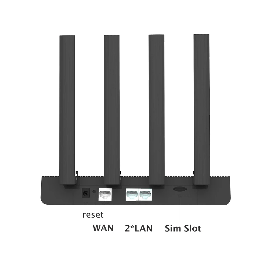 Zbtlink 4G WiFi Router SIM Card 300M 1200Mbps Home Hotspot 2.4ghz 5ghz Wi-Fi Roteador 2*LAN NL668-EAU Modem 4*Antenna for Europe