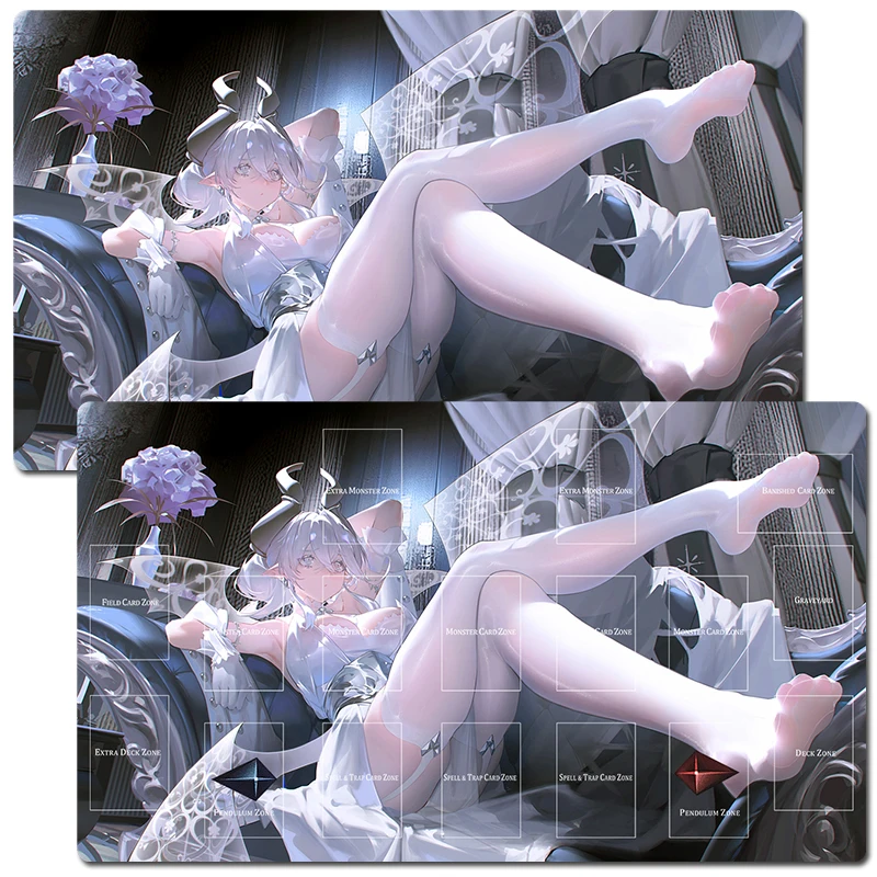 

YuGiOh Girl Lovely Labrynth of the Silver Castle TCG CCG Mat Trading Card Game Mat Table Playmat Desk Gaming Play Mat Mouse Pad