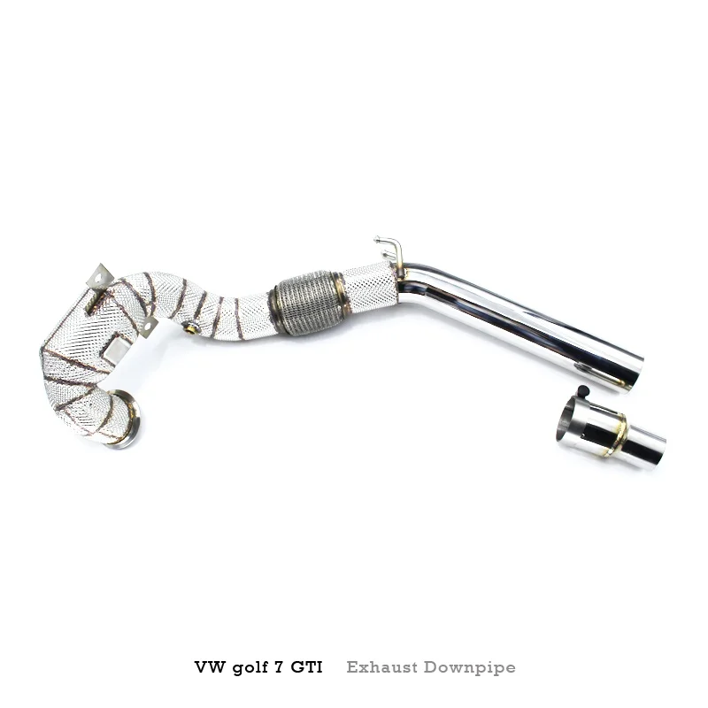 Head Section High flow Pipes Exhaust Pipes branch downpipe Exhaust Pipe with catalyst For VW Golf MK7/MK7.5 GTI 2.0T 