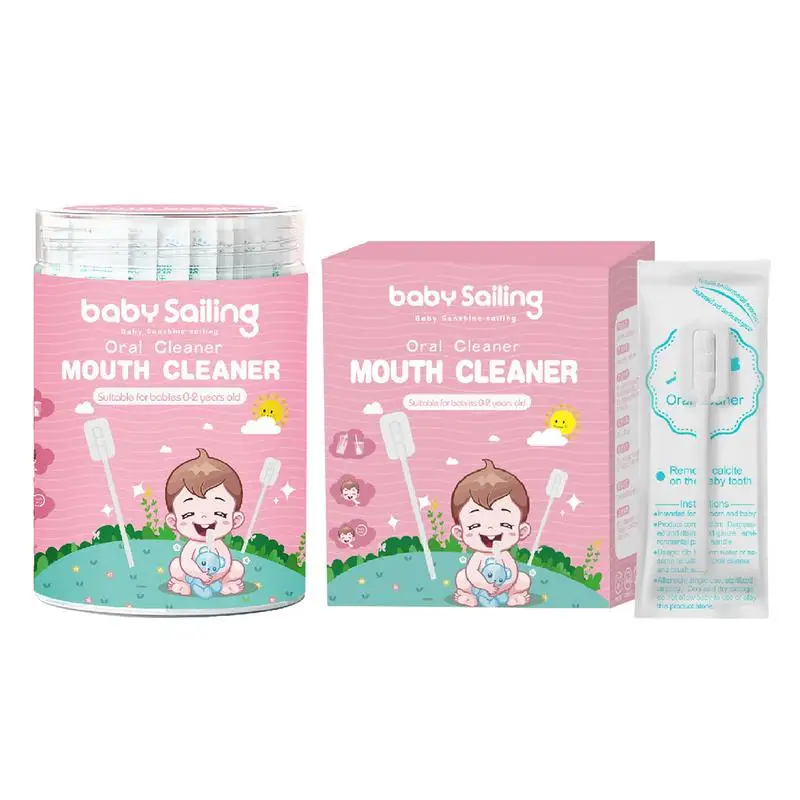 

Baby Oral Cleaner 30pcs Tongue Cleaner Skim Gauze Portable Toothbrush Tongue Cleaner Skim Gauze Flexible One-Time Baby