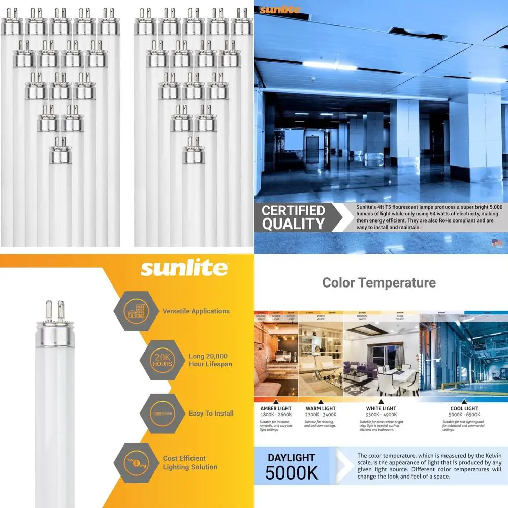 4 Foot 54W T5 Linea…