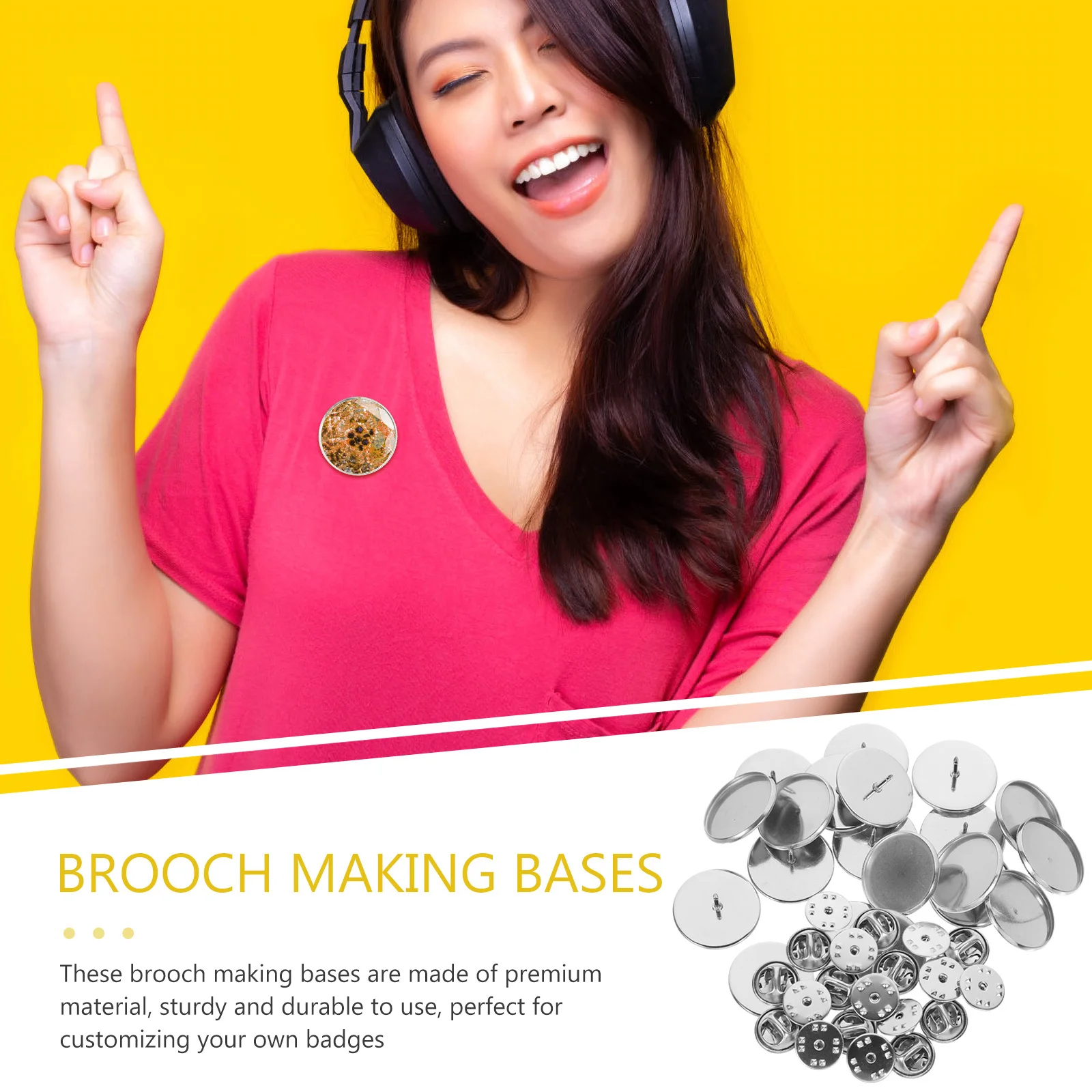 20 комплектов броши из нержавеющей стали, подносы для броши «сделай сам», принадлежности для изготовления ювелирных изделий, аксессуары, металлические диски для свадебной вечеринки