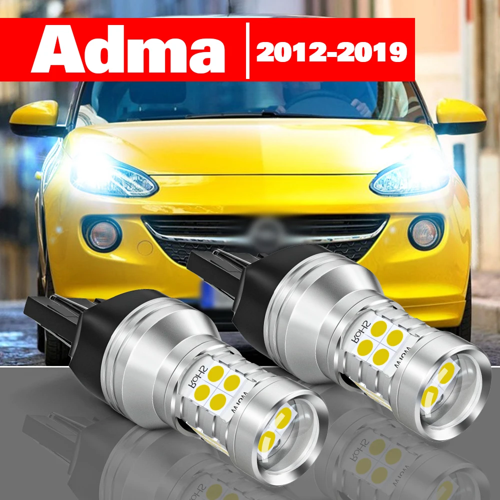 

For Opel Adma 2012-2019 2pcs LED Daytime Running Light DRL Accessories 2013 2014 2015 2016 2017 2018