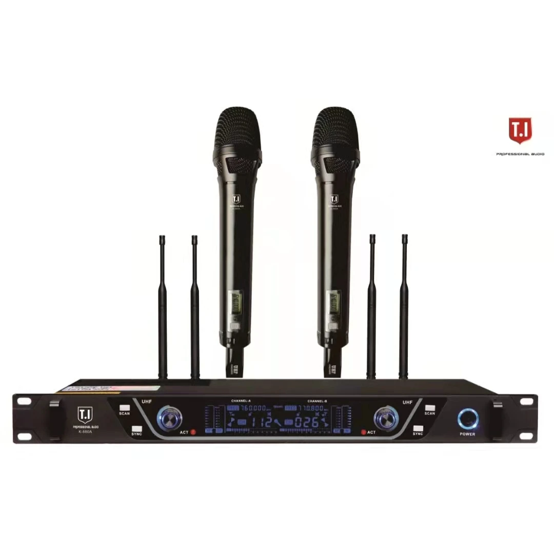 

K-880A Professional Speaker Microphone for Event Wireless Microphone Pro Speaker Cordless Microphone Professional Uhf Wireless