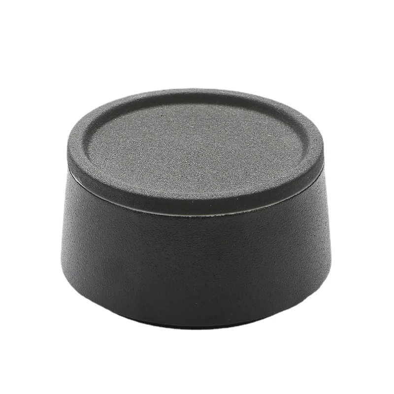 Creative Black Frosted Ceramic Storage Jar Portable Mini Jar Candy Coffee Tea Can Food Storage Container Crafts Home Accessories