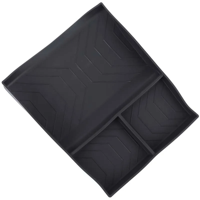 لسيارة Land Rover Defender 90/110 2025 TPE صندوق تخزين من السيليكون مناسب خصيصًا للمقصورة السفلية لوحدة التحكم المركزية - متين