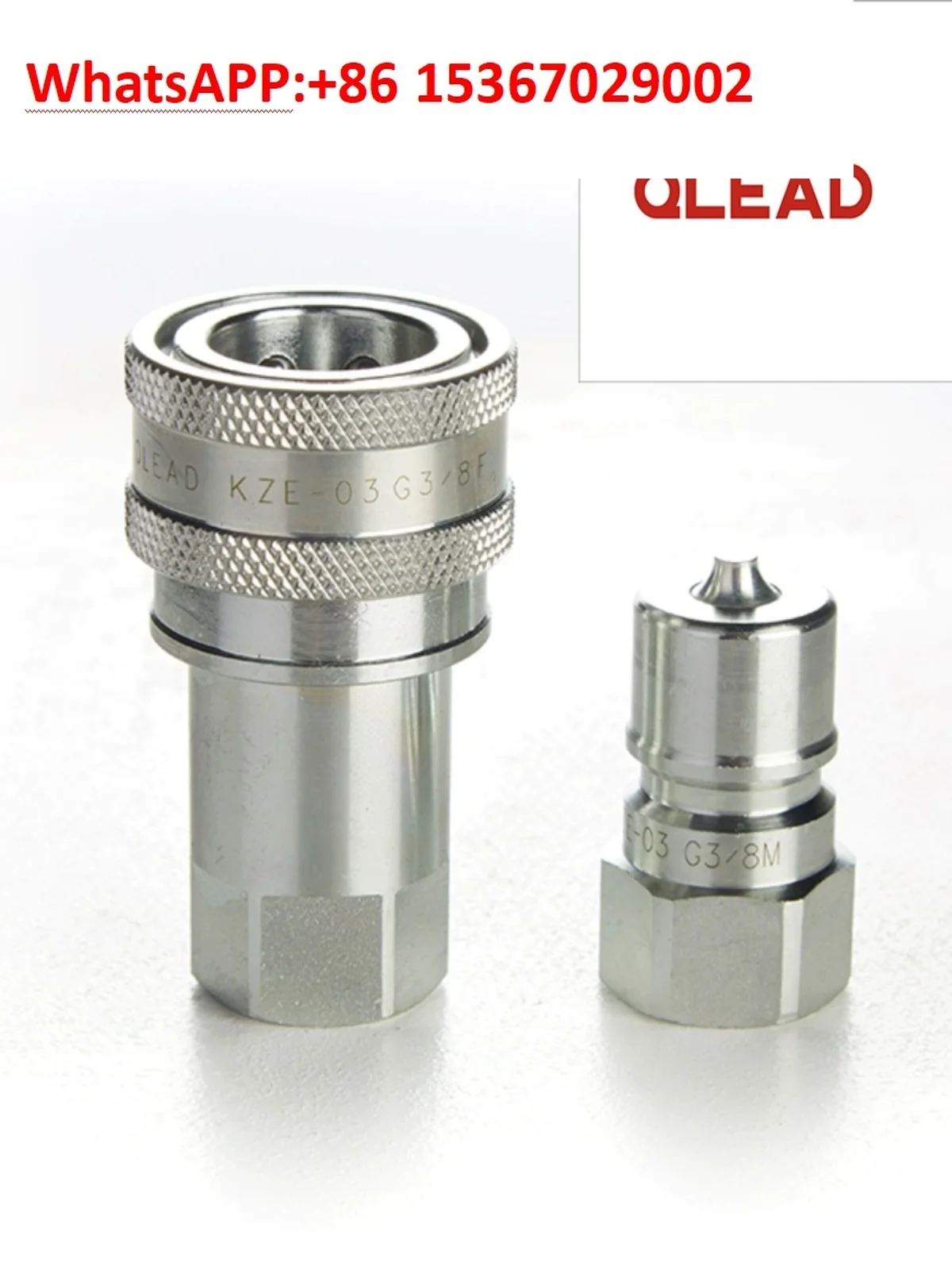 10PCS KZE hydraulic quick connector, high pressure, open and closed pneumatic, water pipe YouTube connector, male and female