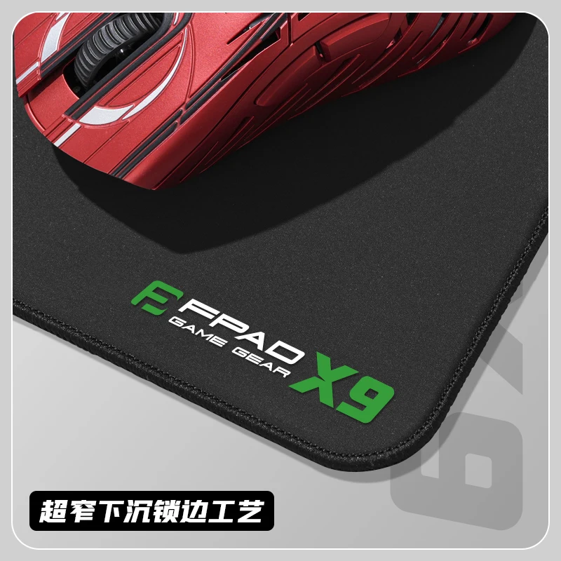 لوحة ماوس FPAD X9 E-sports للتحكم في السطح الدقيق من نوع Fps للألعاب، وسادة محددة كبيرة جدًا مضادة للانزلاق، حافة قفل ضيقة جدًا