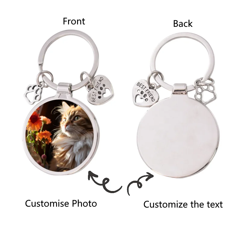 Personalised Pet Nameplate Can Sublimate Printing and Laser Text DIY Pet ID Ornaments, Personalised Keychains.